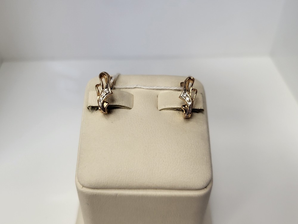 СКМИ585 СЕРЬГИ С КАМНЯМИ (Au 585)