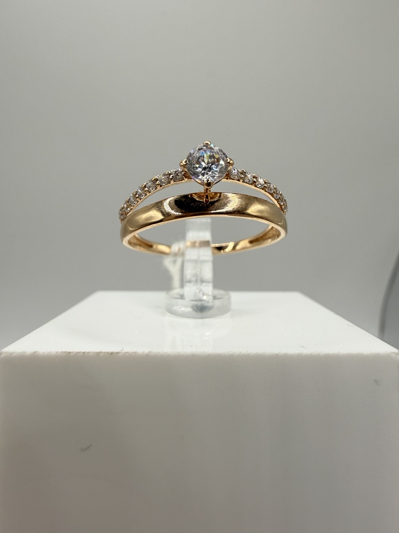 КОЛКМИ585 КОЛЬЦО С КАМНЯМИ (Au 585)