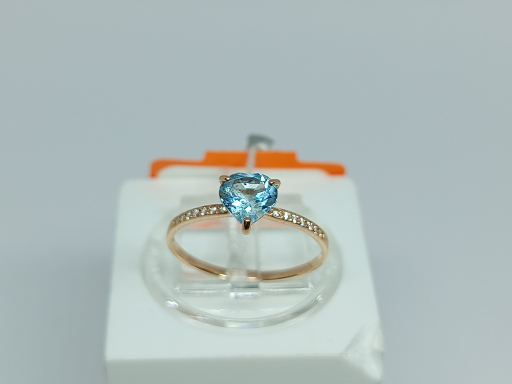 КОЛЬЦО С КАМНЯМИ (Au 585)