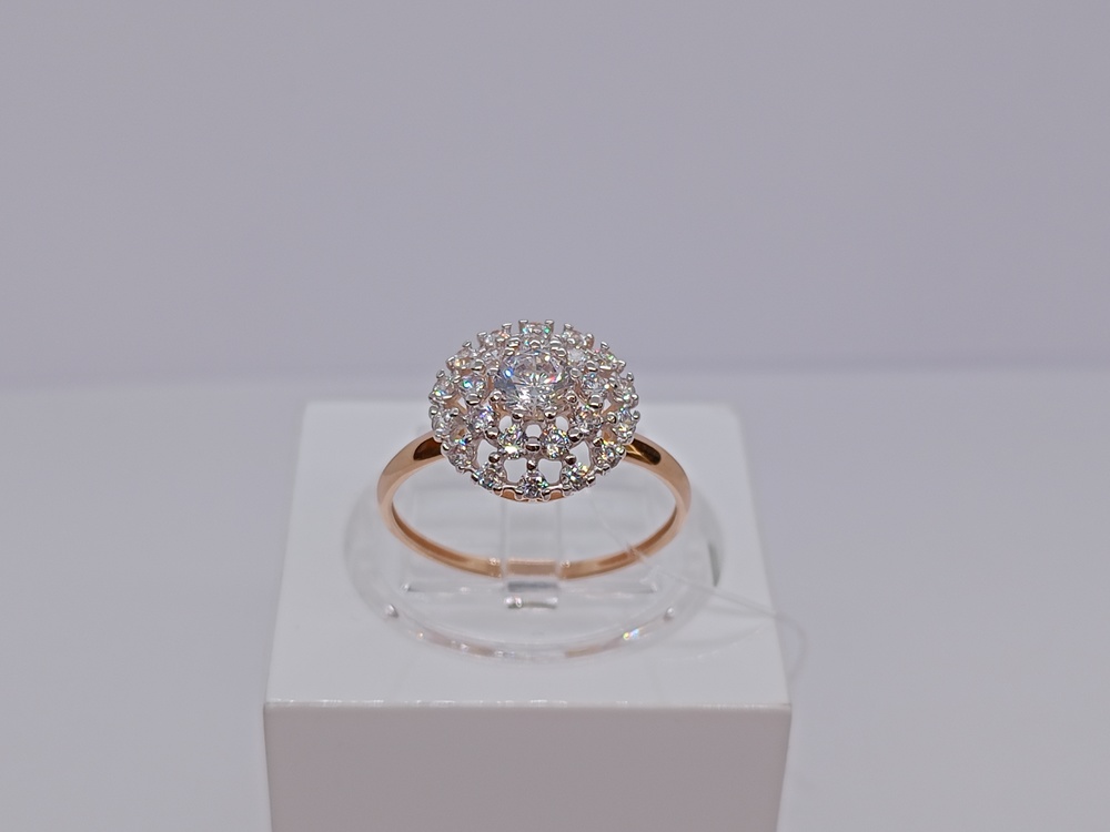 51-110-02419-1 КОЛЬЦО С КАМНЯМИ (Au 585)