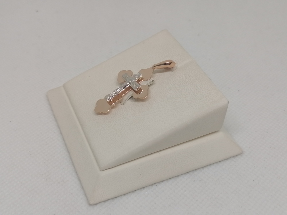 810-00327-10-00-00-00 ПОДВЕСКА КРЕСТ без камня (Au 585)