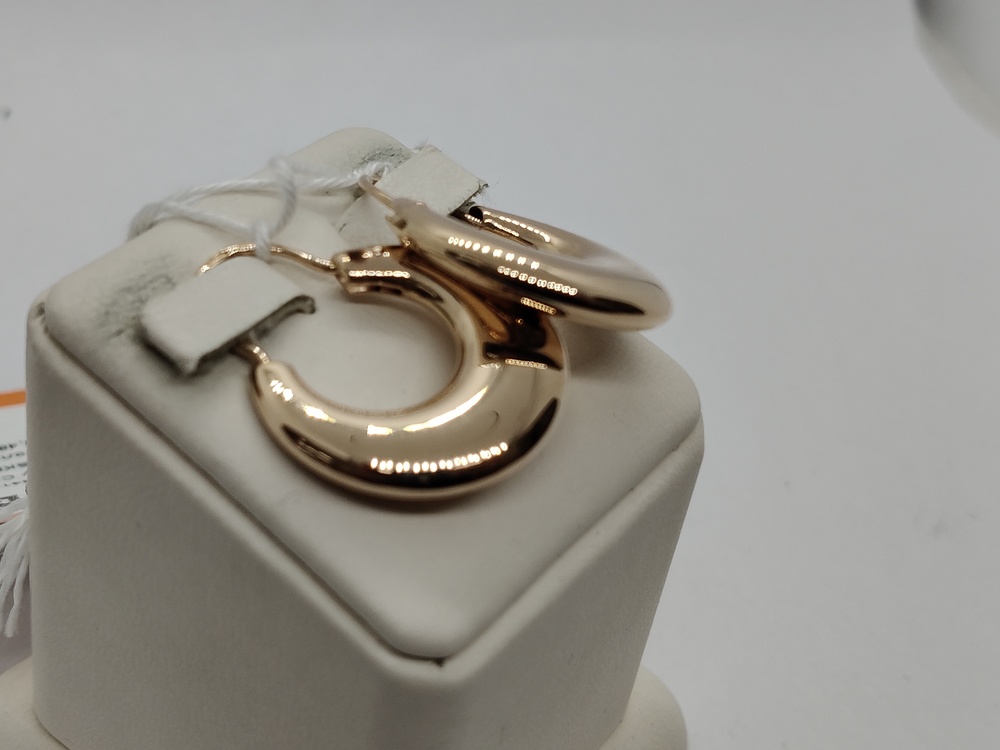 СБКМ585 СЕРЬГИ БЕЗ КАМНЯ (Au 585)