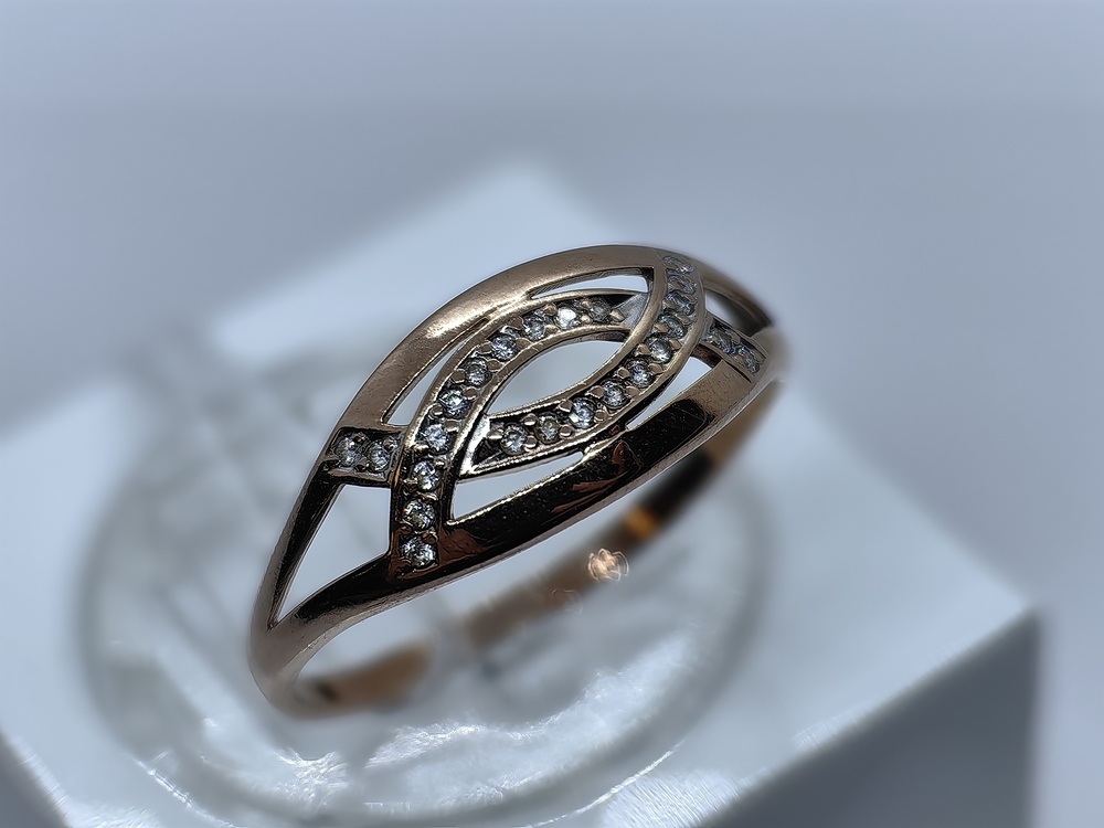 КОЛКМИ585 КОЛЬЦО С КАМНЯМИ (Au 585)