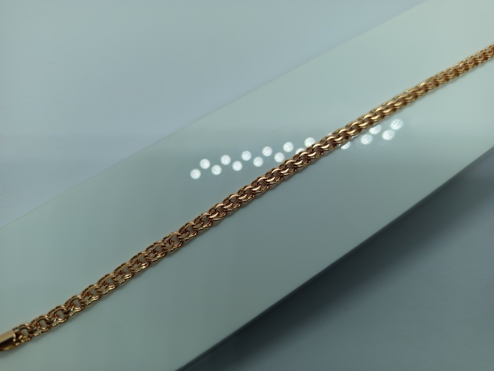 БЛБ585 БРАСЛЕТ ПОЛНОВЕСНЫЙ Бисмарк (Au 585)