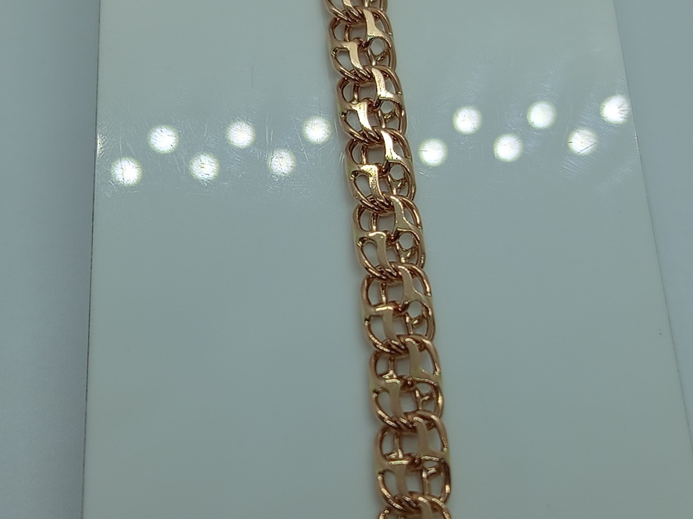 БЛБ585 БРАСЛЕТ ПОЛНОВЕСНЫЙ Бисмарк (Au 585)