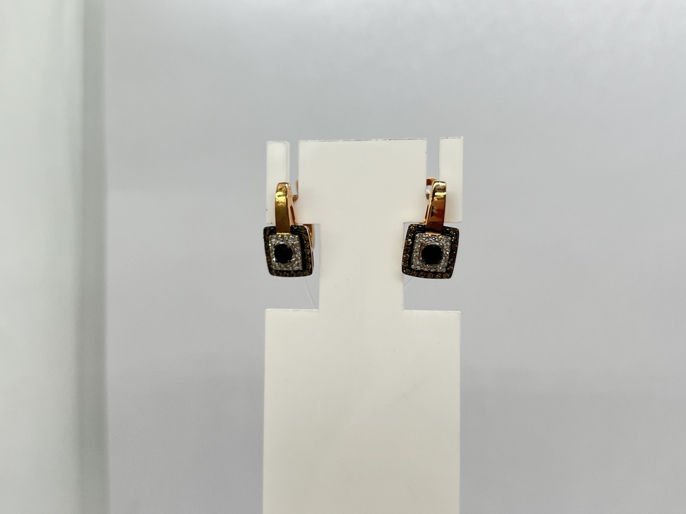 СЕРЬГИ Бриллиант, сапфир (Au 585)