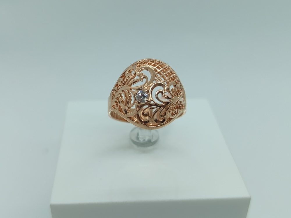 КОЛКМ585 КОЛЬЦО С КАМНЕМ (Au 585)