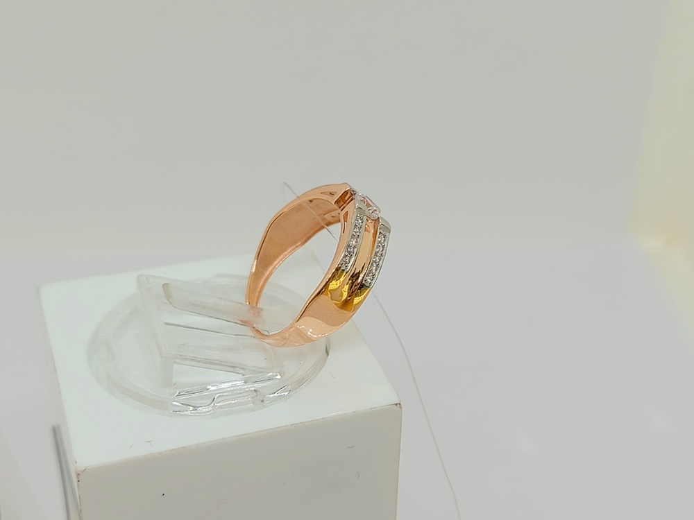 КОЛЬЦО С КАМНЯМИ (Au 585)