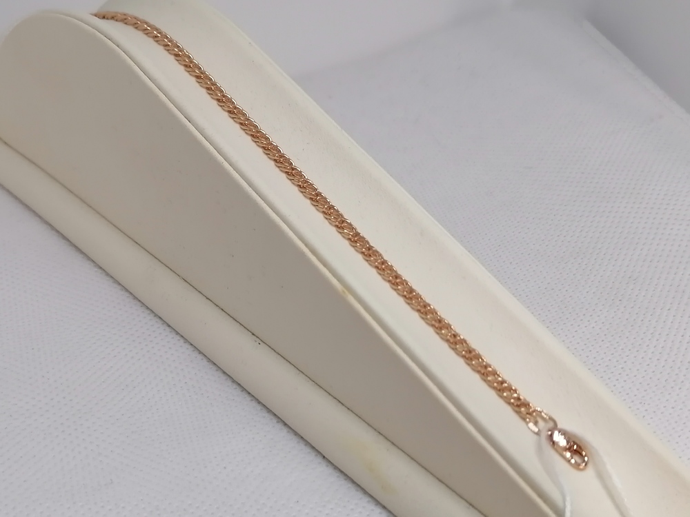 БРАСЛЕТ ПОЛНОВЕСНЫЙ Ромб двойной Au 585