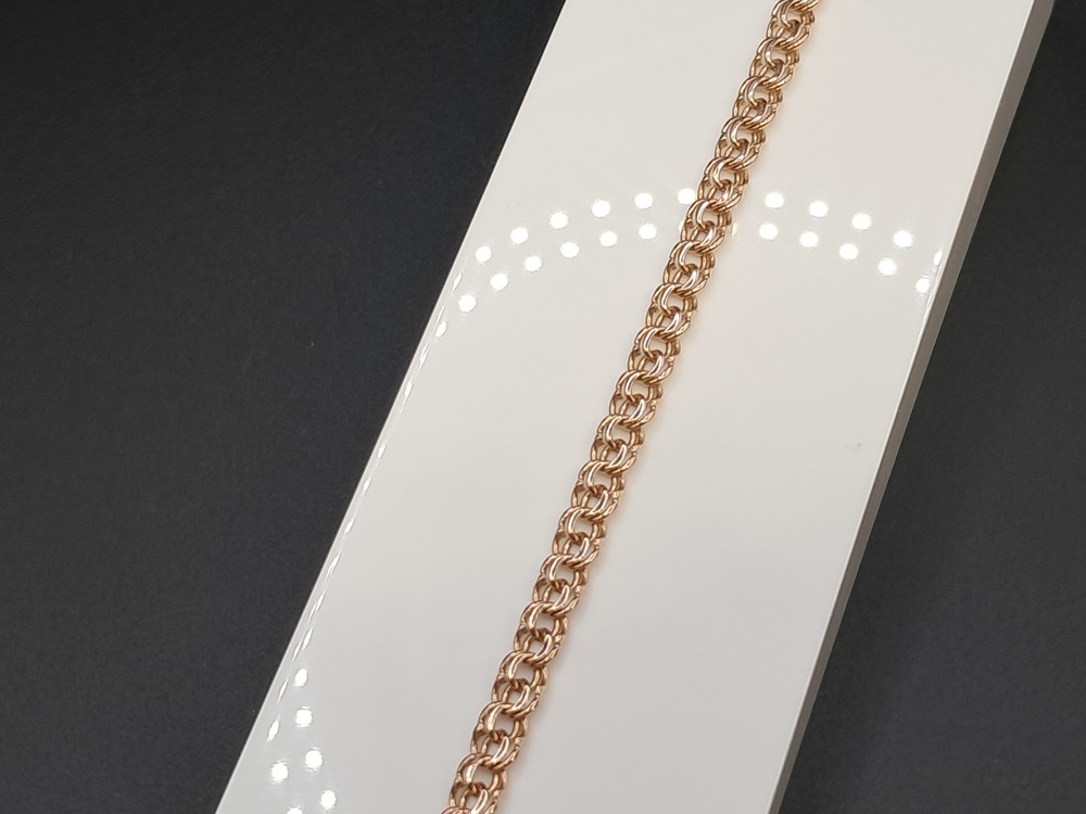 БЛБ585 БРАСЛЕТ ПОЛНОВЕСНЫЙ Бисмарк (Au 585)