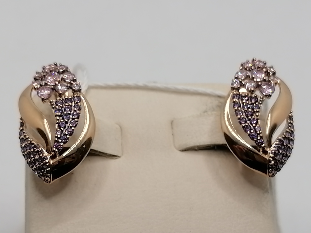 СЕРЬГИ С КАМНЯМИ (Au 585)