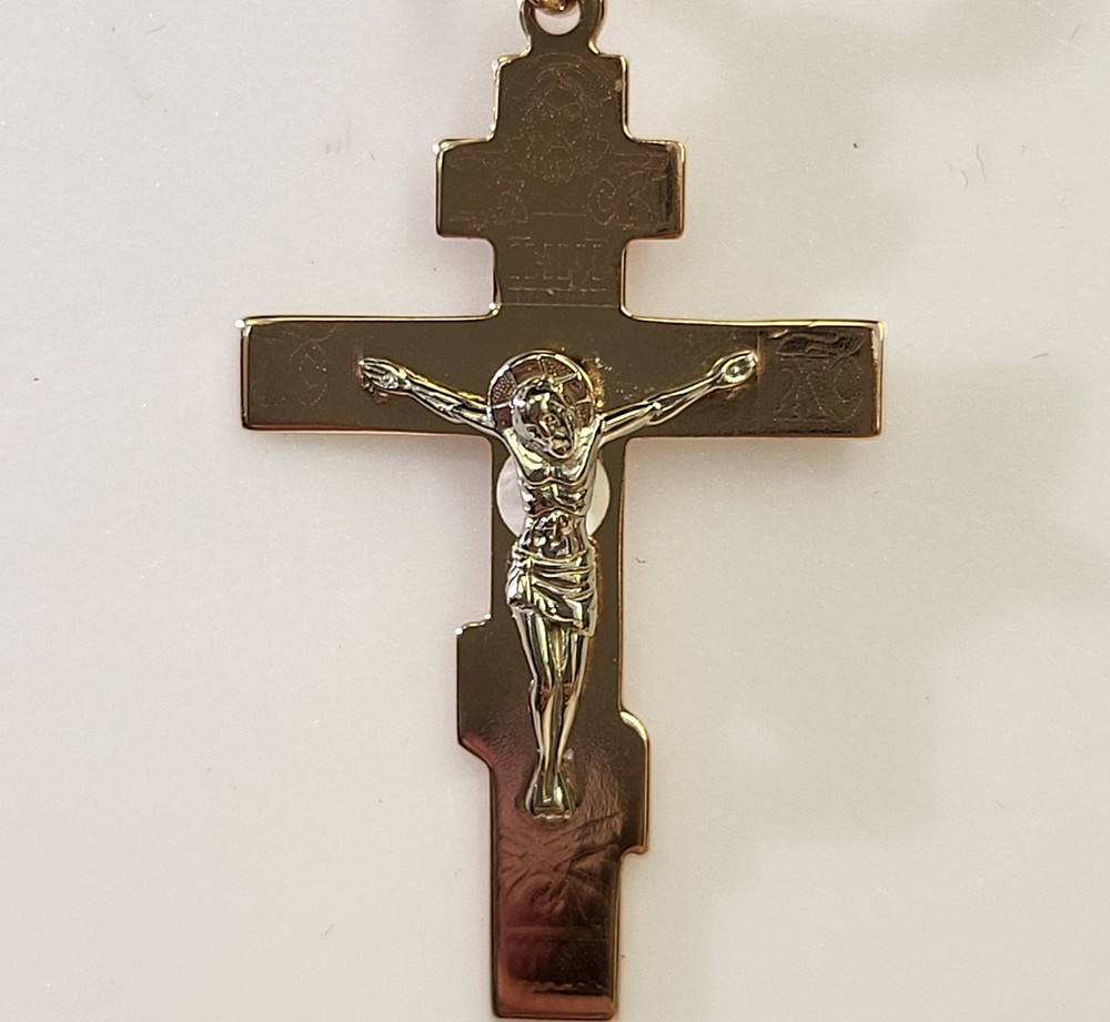 ПОДКБК585 ПОДВЕСКА КРЕСТ БЕЗ КАМНЯ (Au 585)