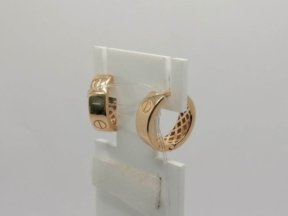 СЕРЬГИ БЕЗ КАМНЯ (Au 585)