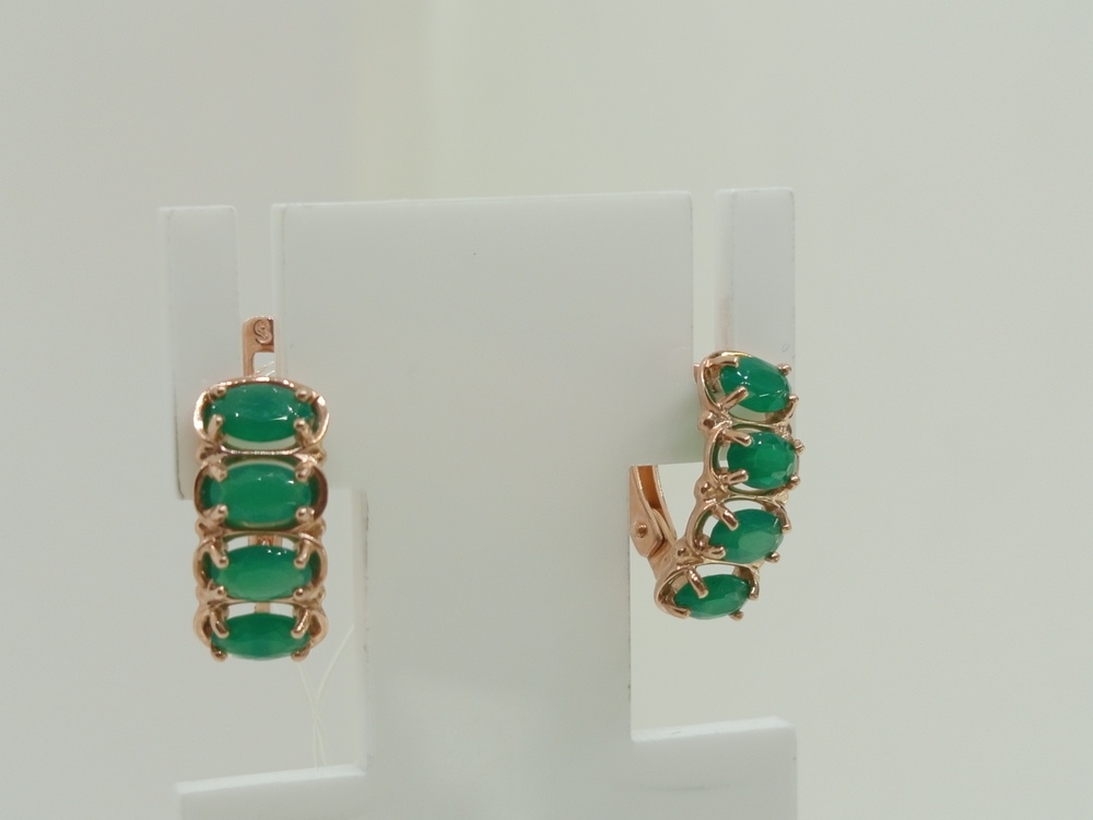 725796 СЕРЬГИ С КАМНЯМИ (Au 585)