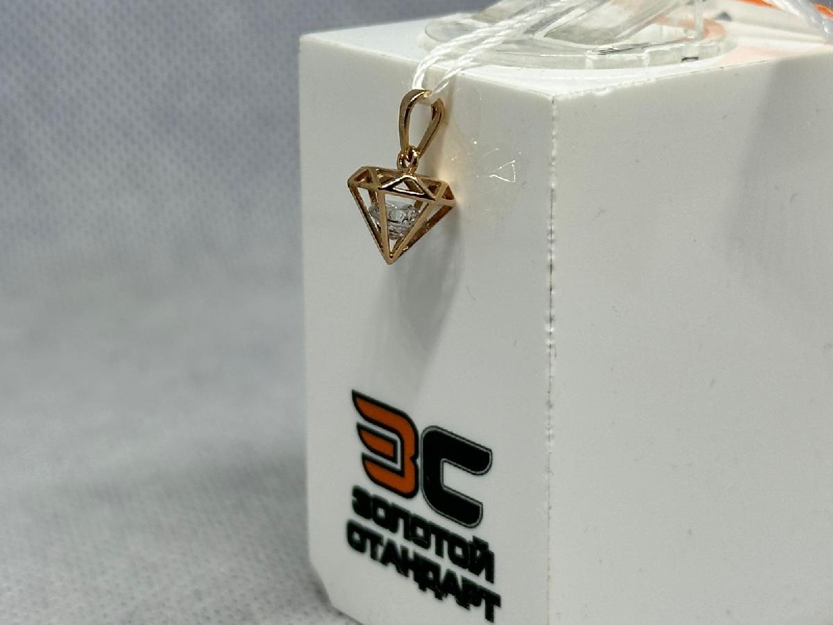 ПОДКМ585 ПОДВЕСКА С КАМНЕМ (Au 585)