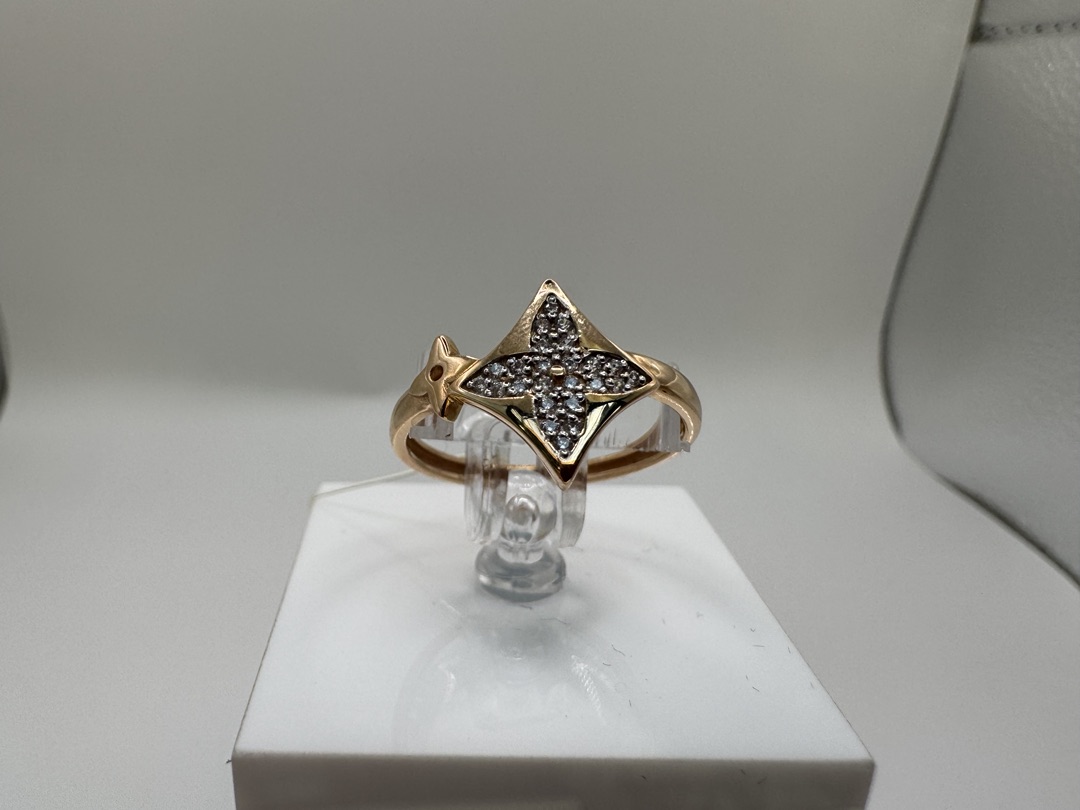 КОЛЬЦО С КАМНЯМИ (Au 585)