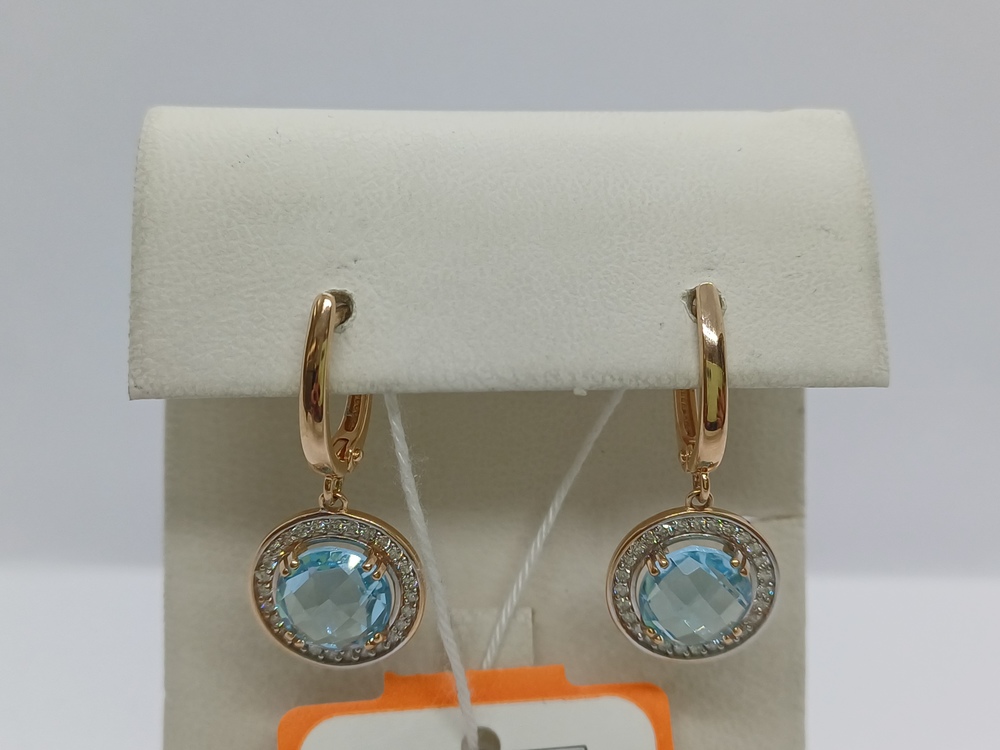 СЕРЬГИ С КАМНЯМИ (Au 585)