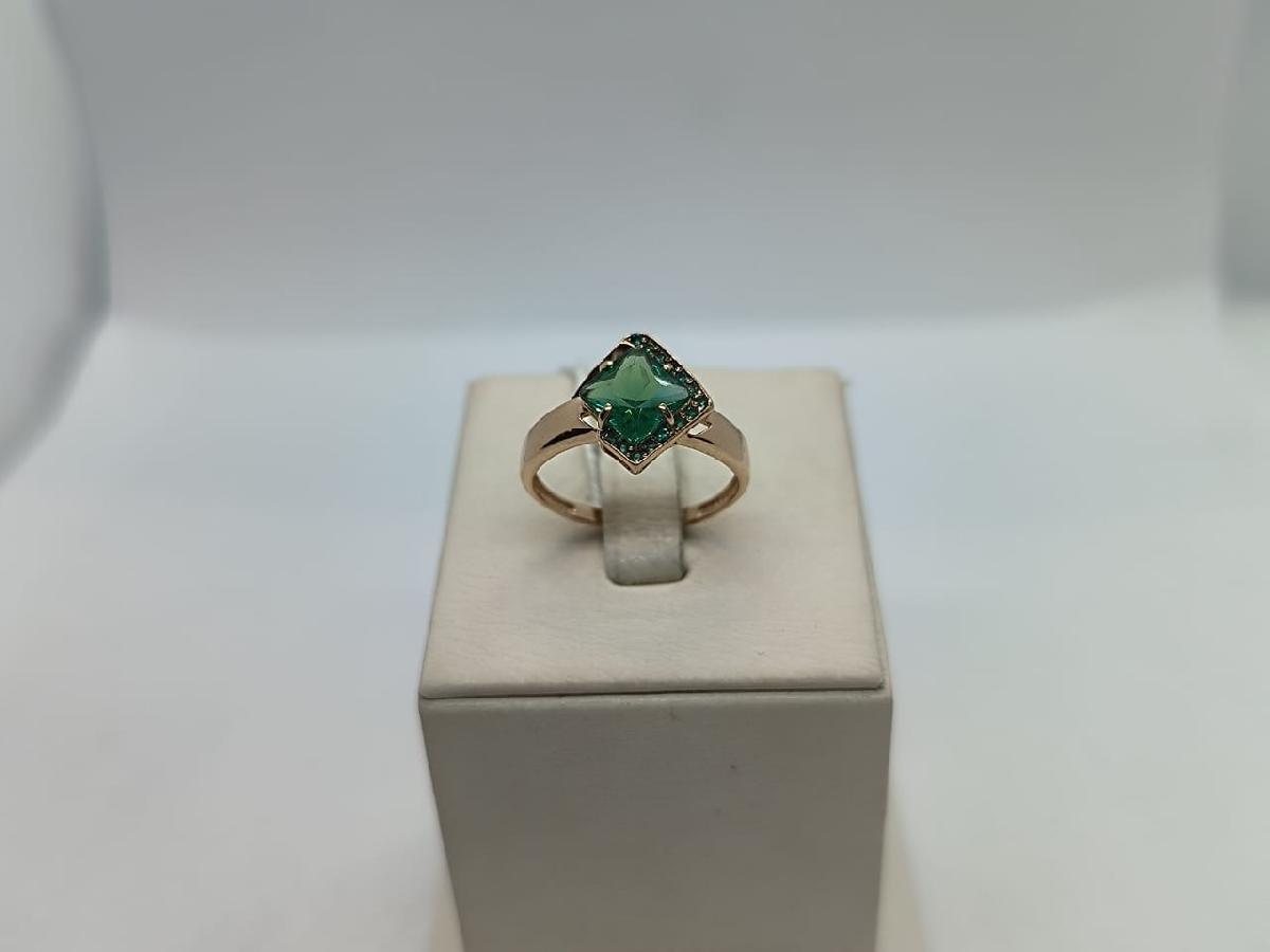 КОЛКМИ585 КОЛЬЦО С КАМНЯМИ (Au 585)