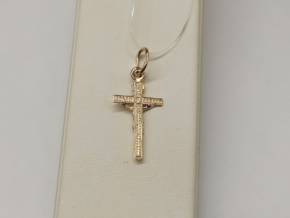 ПОДВЕСКА КРЕСТ без камня (Au 585)