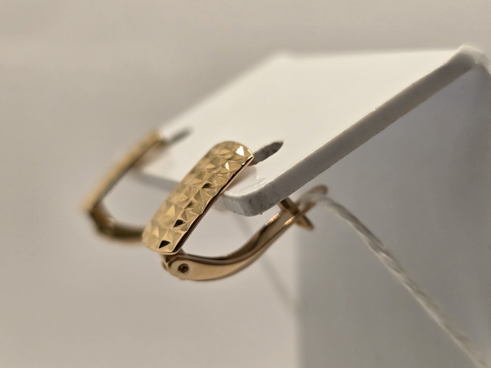 СБКМ585 СЕРЬГИ БЕЗ КАМНЯ (Au 585)