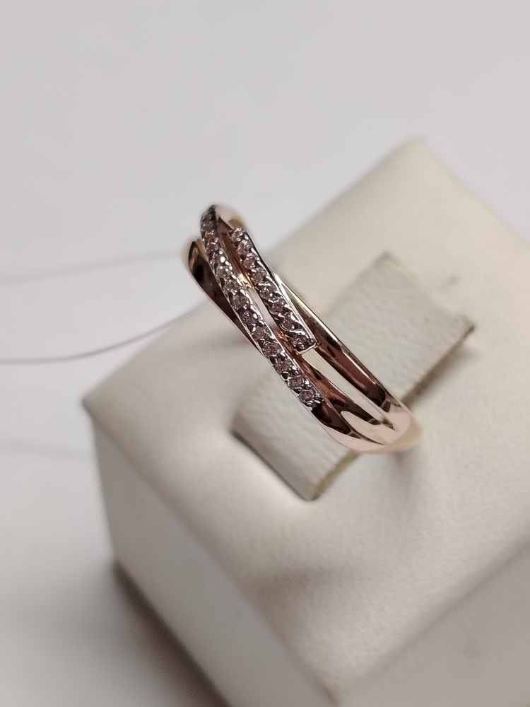 КОЛЬЦО С КАМНЯМИ (Au 585)