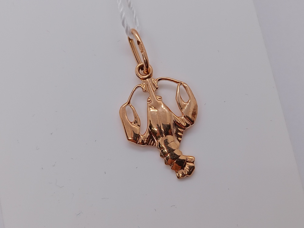ПОДВЕСКА ЗНАК ЗОДИАКА РАК Au 585 РАК