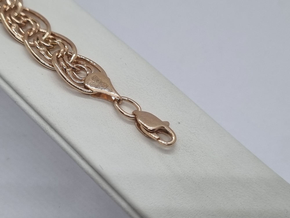 Бр-003 БРАСЛЕТ ПУСТОТЕЛЫЙ Нона-бисмарк (Au 585)