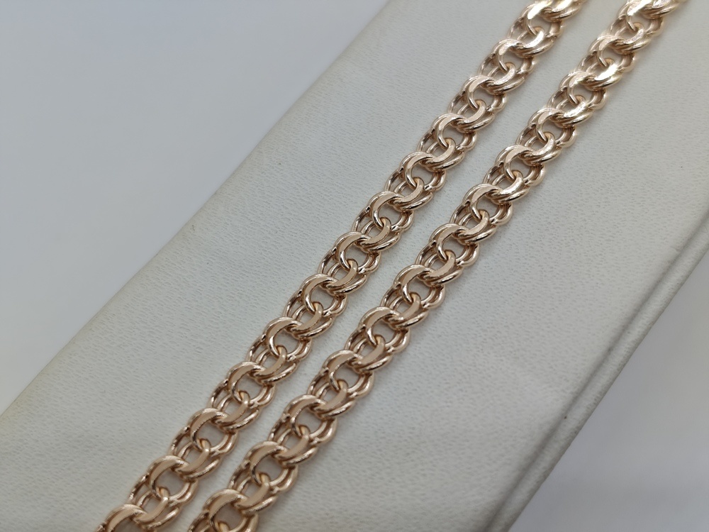 ЦЕПЬ ПУСТОТЕЛАЯ Бисмарк (Au 585)