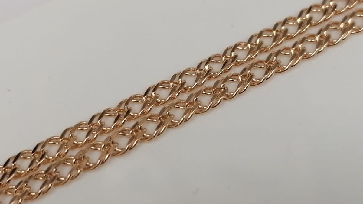 ЦЛР2585 ЦЕПЬ ПОЛНОВЕСНАЯ Ромб двойной (Au 585)