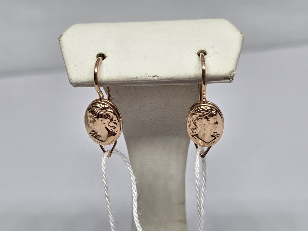 СБКМ585 СЕРЬГИ БЕЗ КАМНЯ (Au 585)