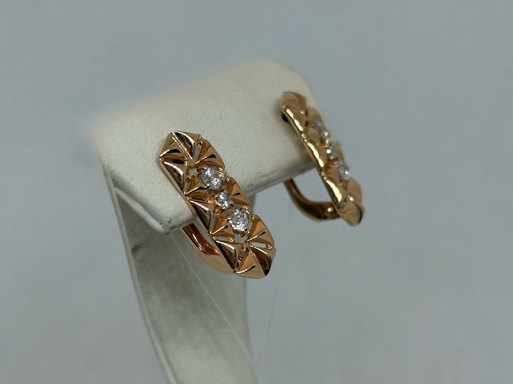 СЕРЬГИ С КАМНЯМИ (Au 585)