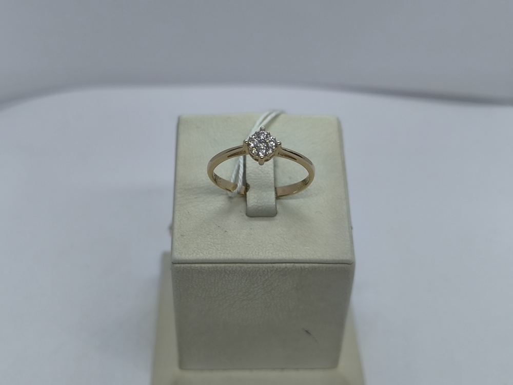 КОЛЬЦО С КАМНЯМИ (Au 585)