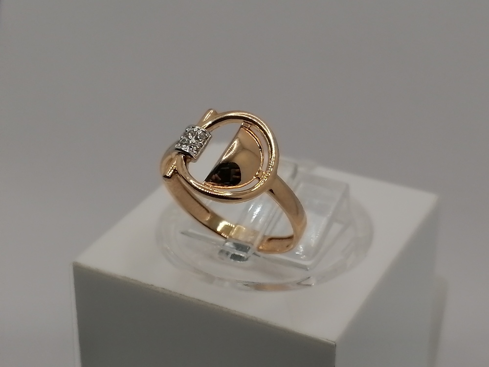 КОЛЬЦО С КАМНЯМИ (Au 585)