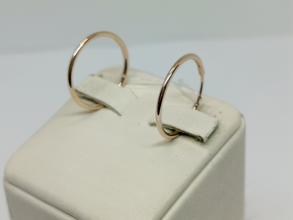 СЕРЬГИ КОНГО без камня (Au 585)