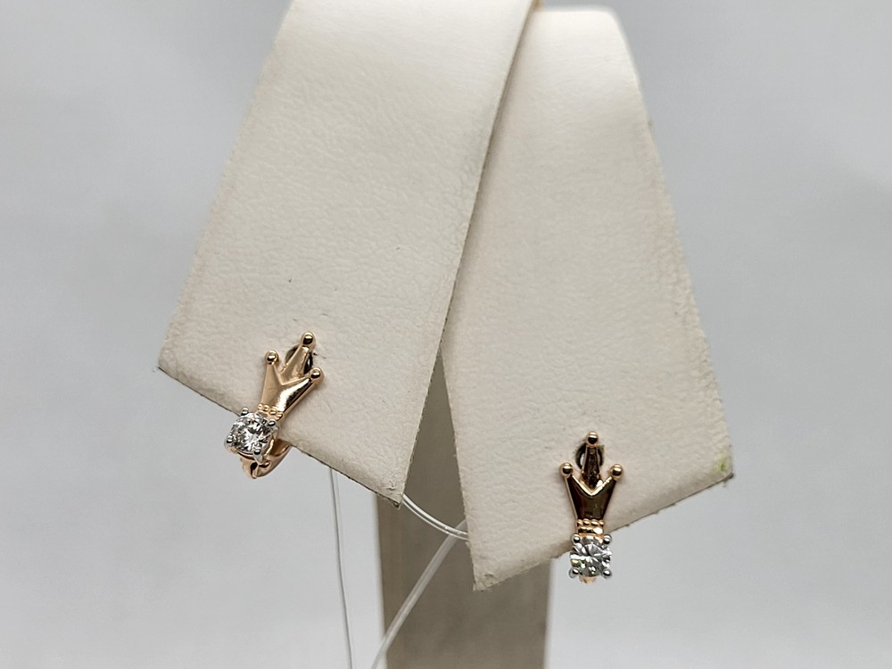 СЕРЬГИ С КАМНЕМ (Au 585)