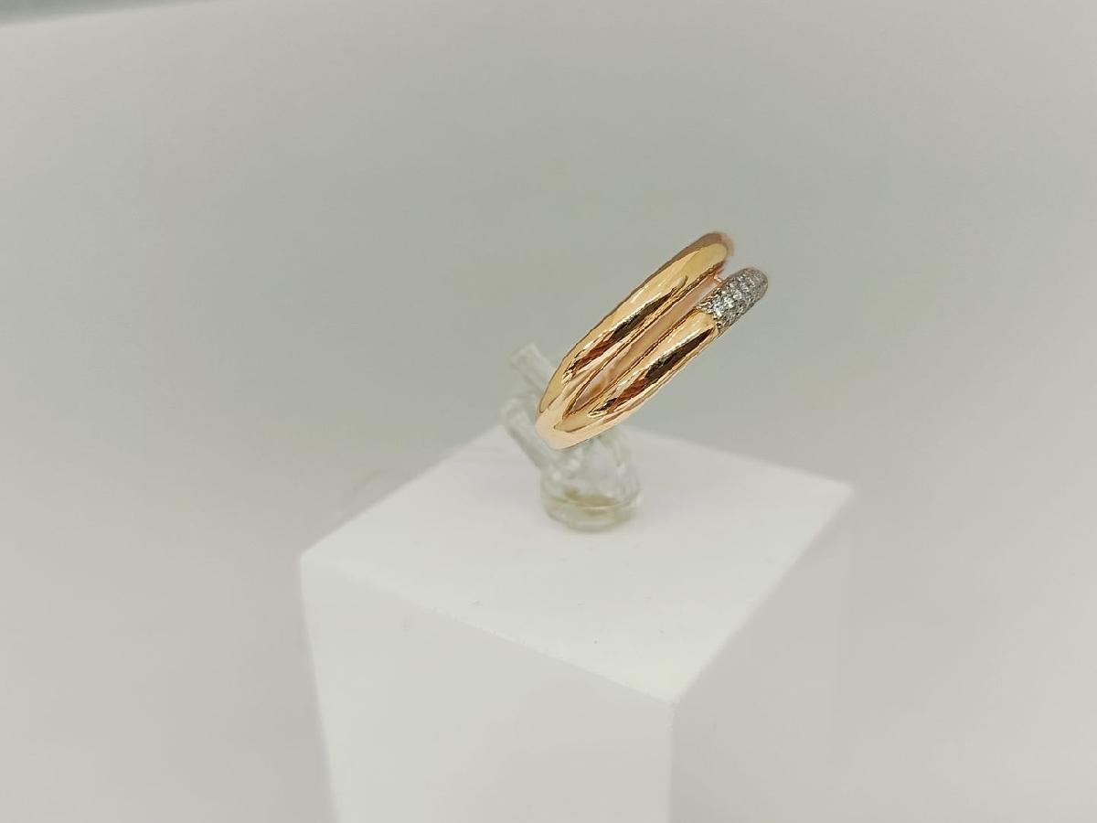 КОЛЬЦО С КАМНЯМИ (Au 585)