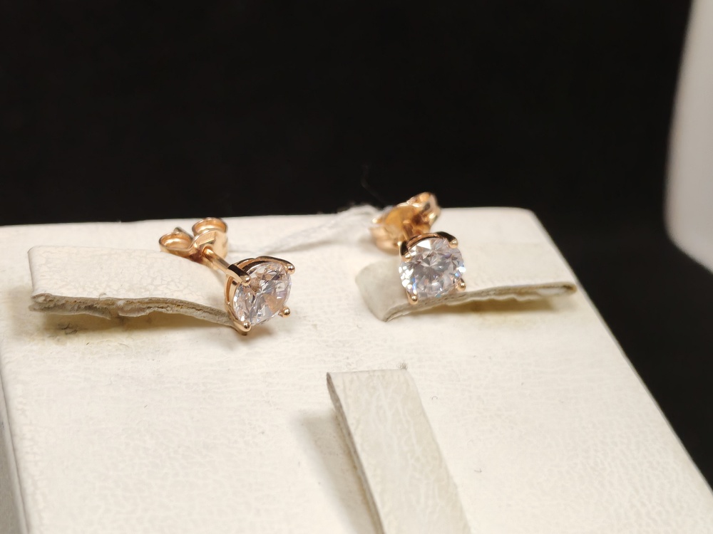 СГВЗ585 СЕРЬГИ ГВОЗДИКИ (Au 585)