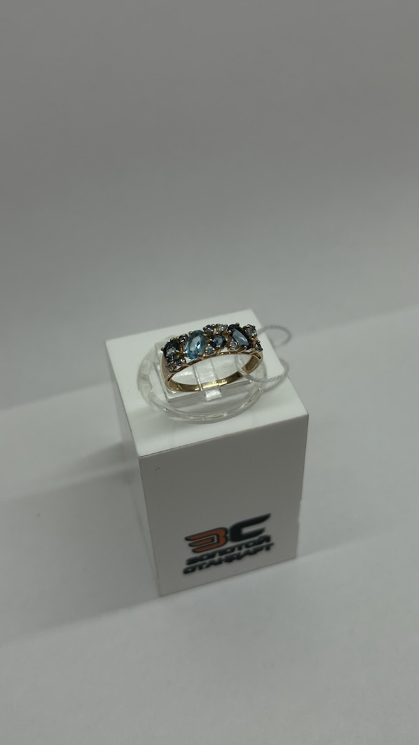 КОЛКМИ585 КОЛЬЦО С КАМНЯМИ (Au 585)