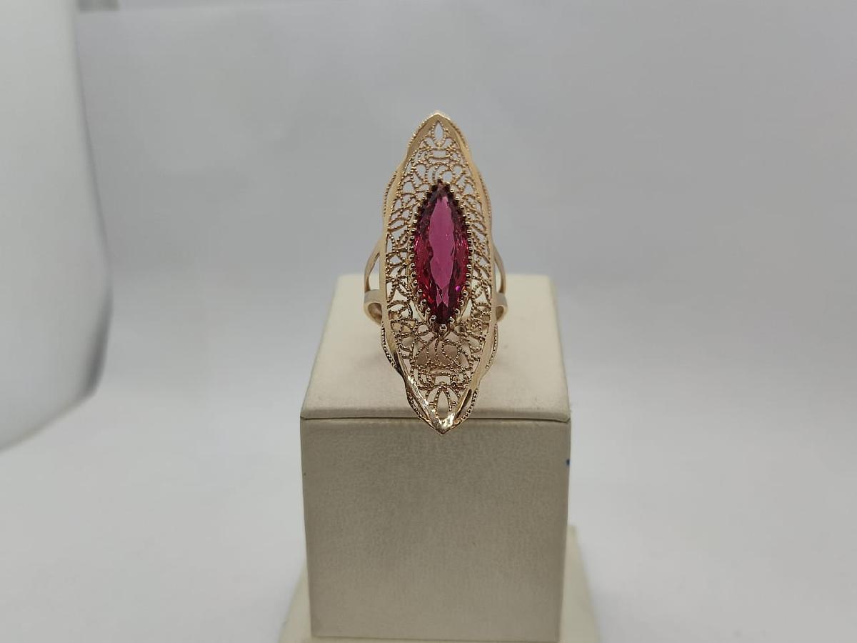 КОЛЬЦО С КАМНЕМ (Au 585)