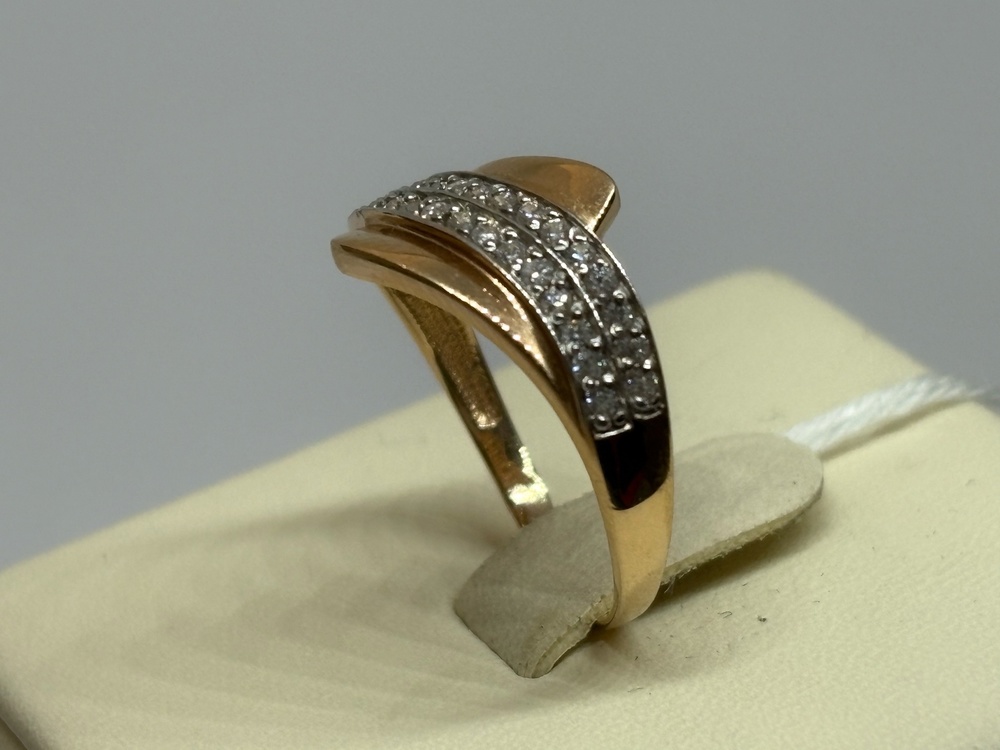 КОЛКМИ585 КОЛЬЦО С КАМНЯМИ (Au 585)