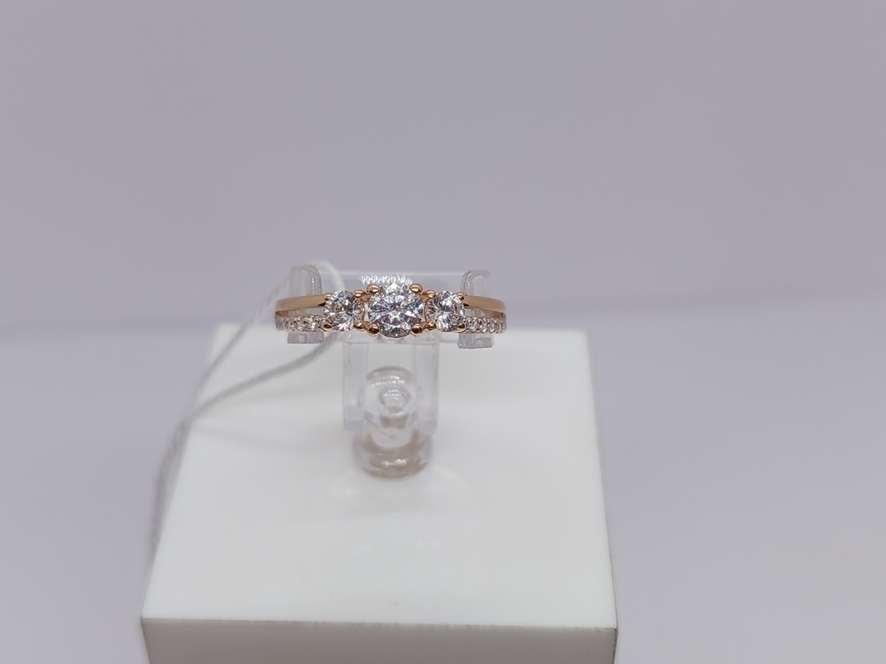 КОЛКМИ585 КОЛЬЦО С КАМНЯМИ (Au 585)