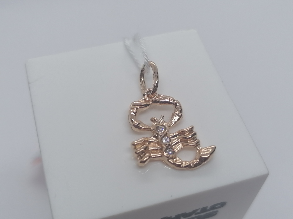 ПОДВЕСКА ЗНАК ЗОДИАКА СКОРПИОН Au 585