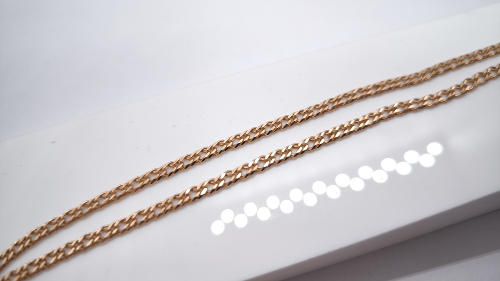 ЦЕПЬ ПОЛНОВЕСНАЯ Ромб двойной (Au 585)