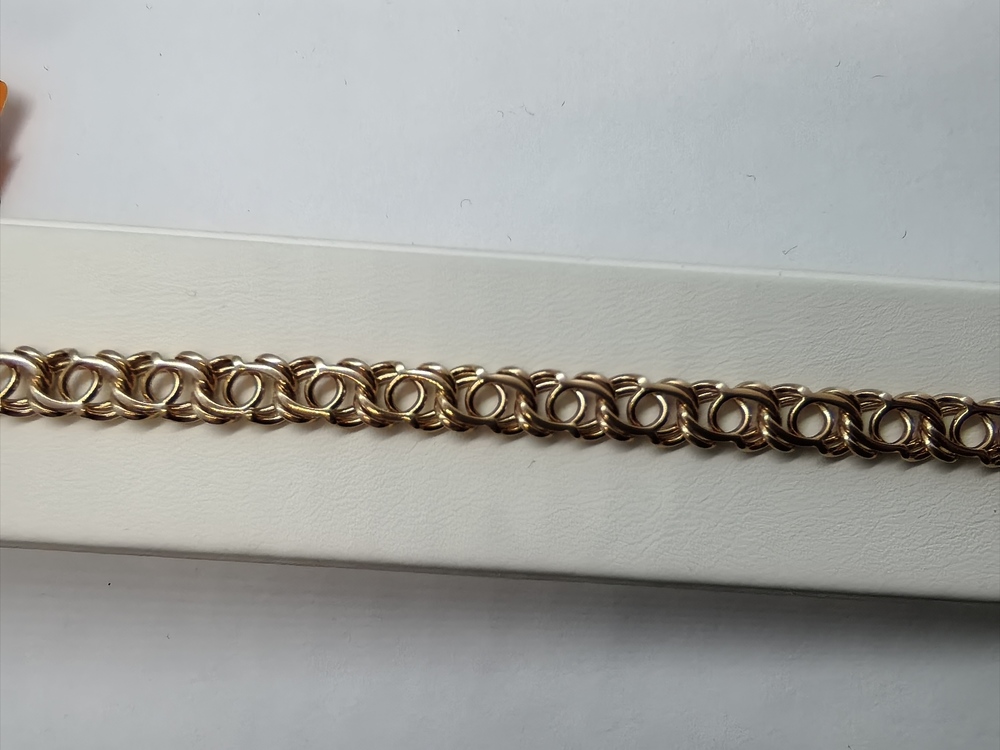 БЛБА585 БРАСЛЕТ ПОЛНОВЕСНЫЙ Бисмарк арбский (Au 585)