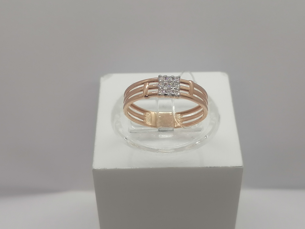 КОЛЬЦО С КАМНЯМИ (Au 585)