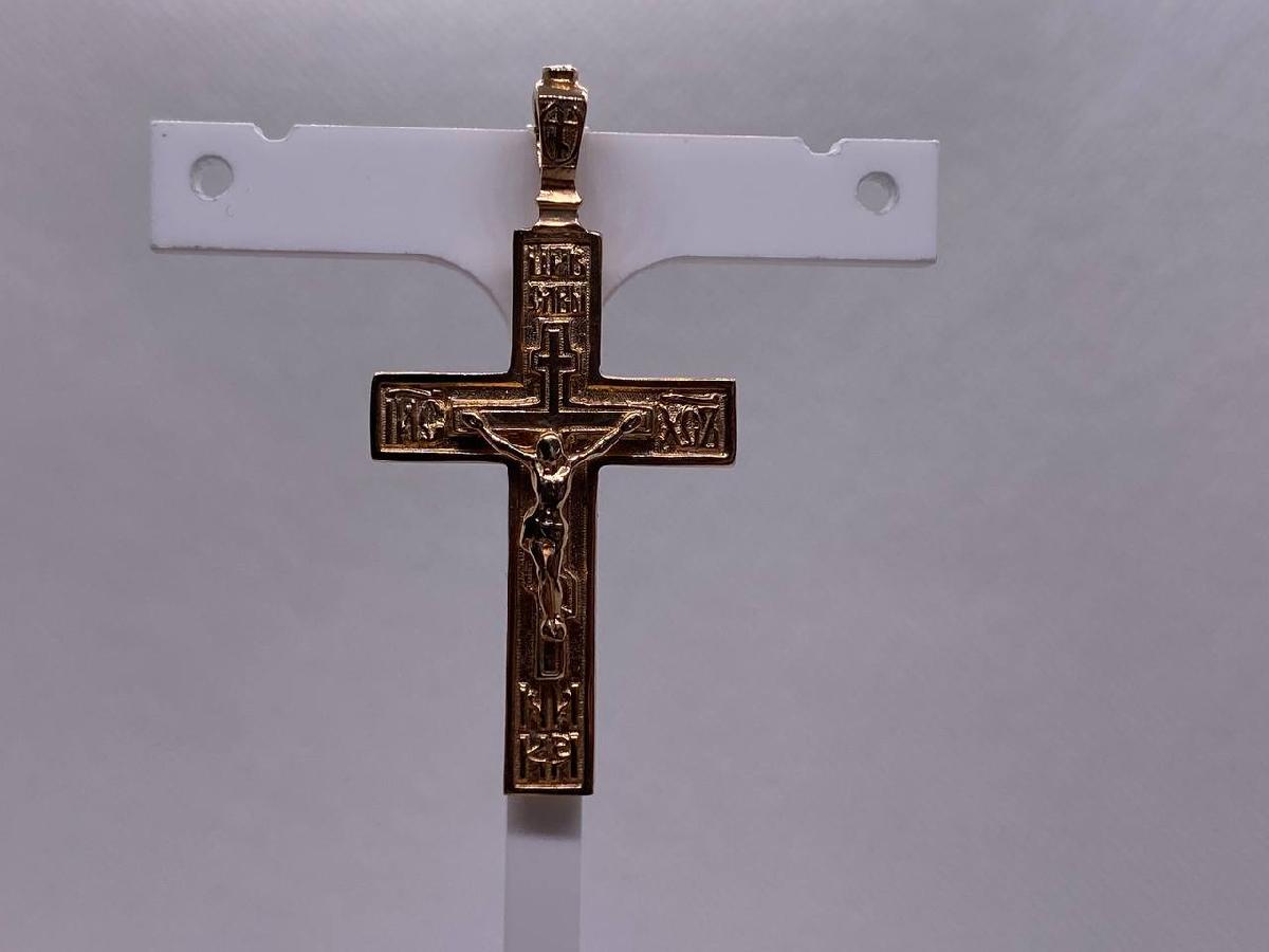 ПОДВЕСКА КРЕСТ без камня (Au 585)