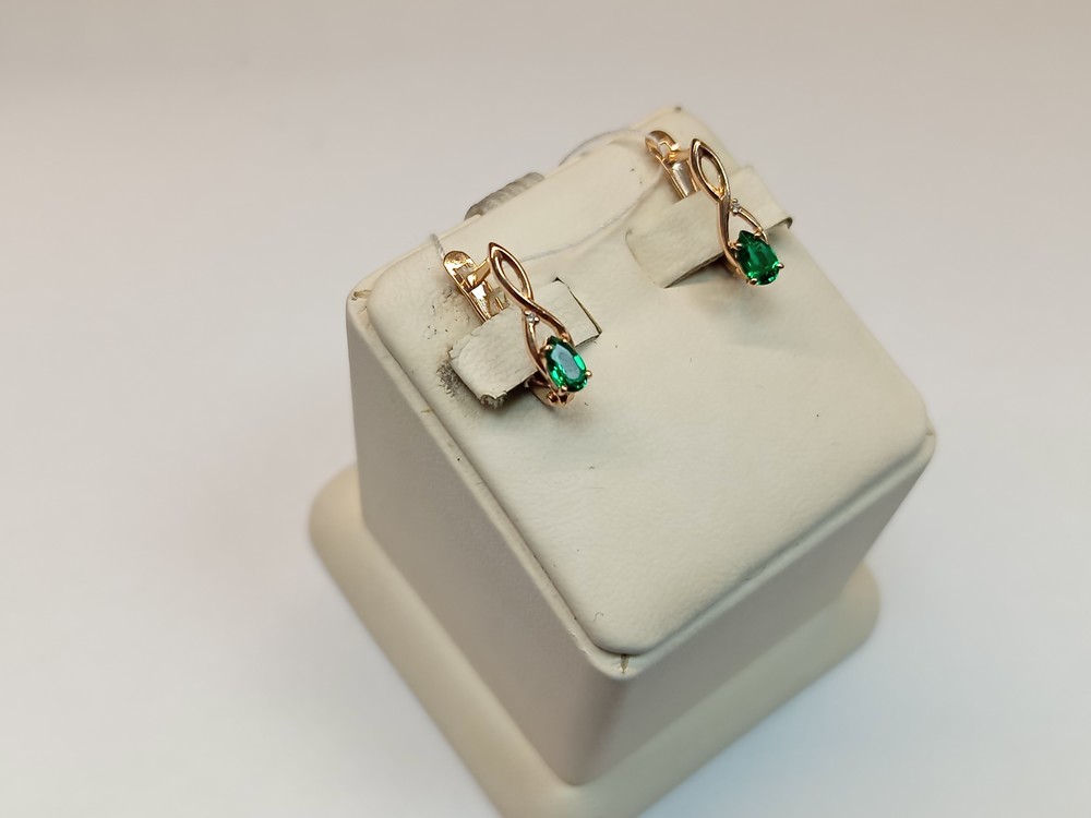 СЕРЬГИ С КАМНЯМИ (Au 585)