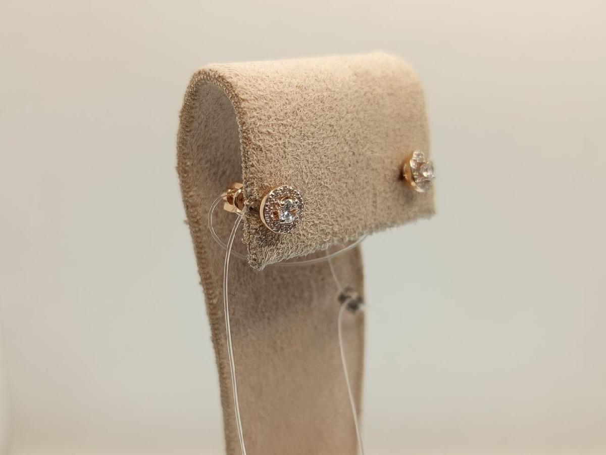 СЕРЬГИ ПУСЕТЫ с камнями (Au 585)