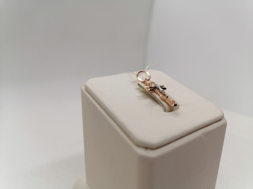 ПОДВЕСКА КРЕСТ без камня (Au 585)