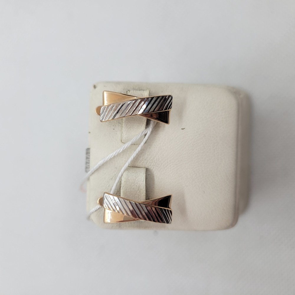 СБКМ585 СЕРЬГИ БЕЗ КАМНЯ (Au 585)